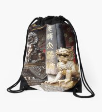 Chinese Temple Drawstring Bag