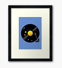 Solar System Vinyl Record Framed Print