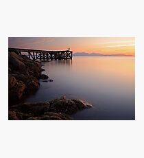 Portencross sunset Photographic Print