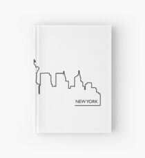 New York cityscape (black line) Hardcover Journal