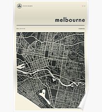 MELBOURNE MAP Poster