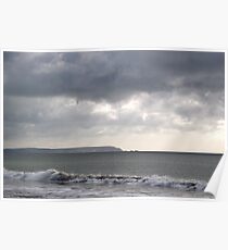 Storm brewing over the I O W Poster