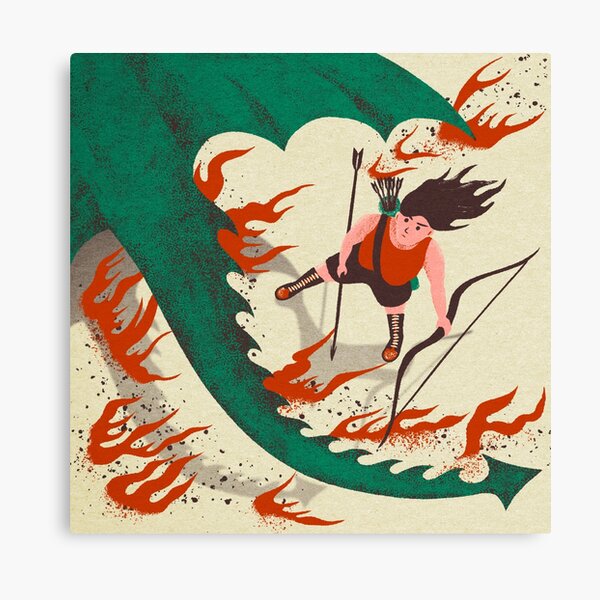She's got the devil in her heart Canvas Print