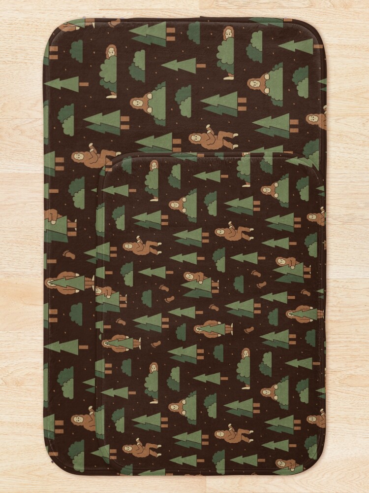 Alternate view of Bigfoot Forest Bath Mat