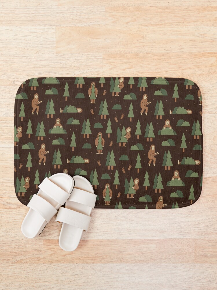 Alternate view of Bigfoot Forest Bath Mat