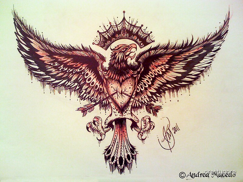 Eagle Tattoo Art Print