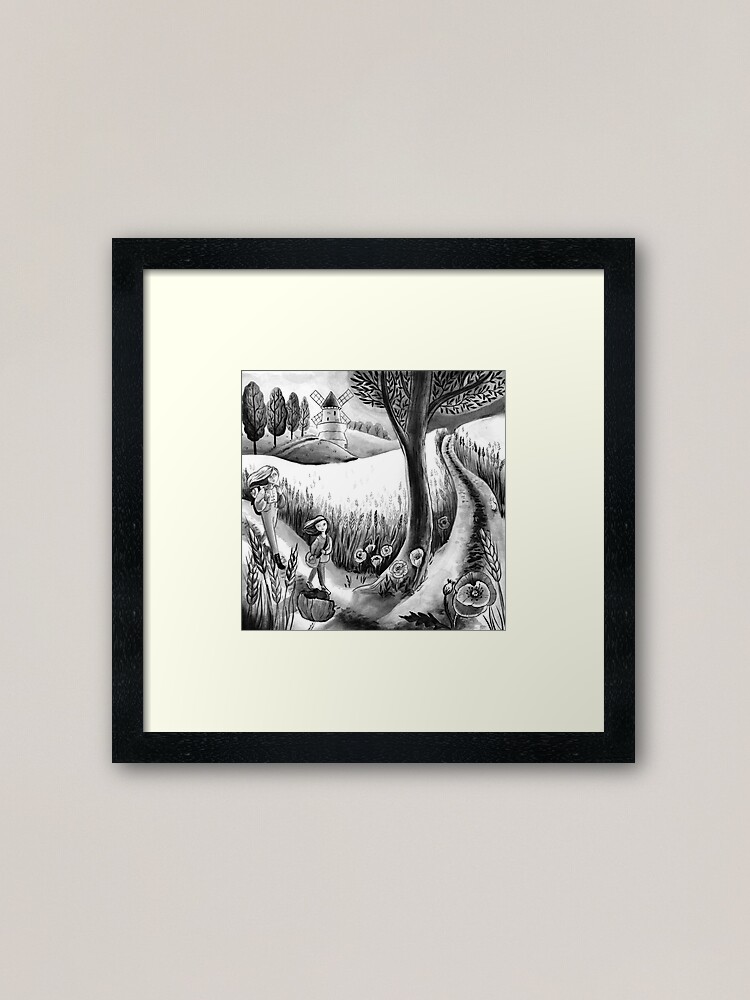 Alternate view of Inktober 2019 day 31 ripe Framed Art Print
