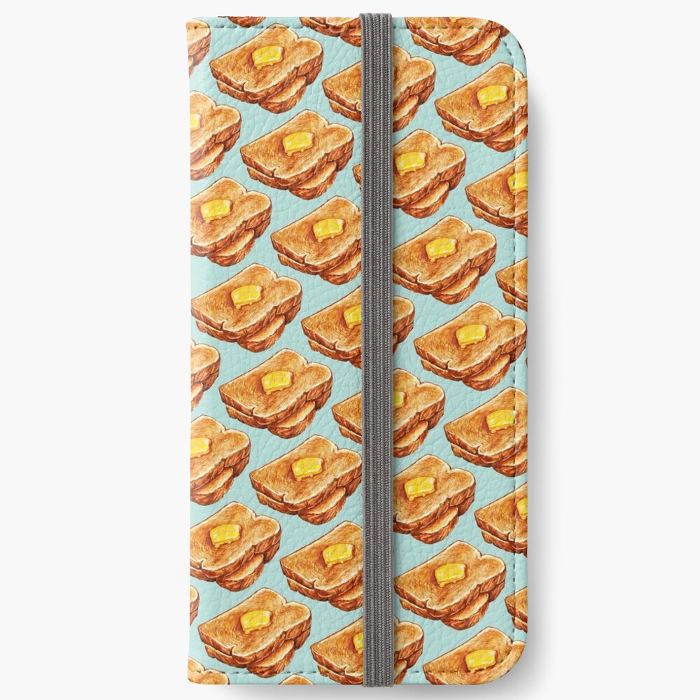 Buttered Toast Pattern iPhone Wallet