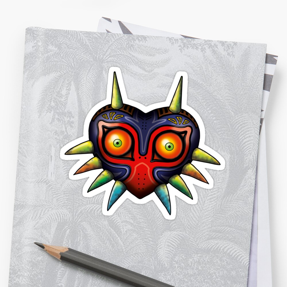 Majoras Mask Zelda Stickers By Nipponolife Redbubble