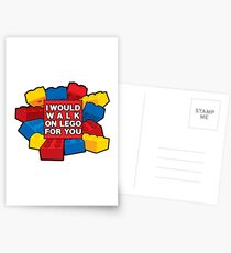 Ich würde auf Lego für dich gehen Postkarten