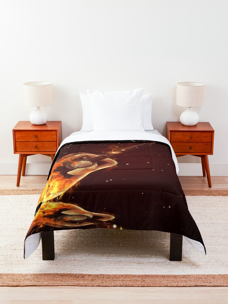 Alternate view of guitar Comforter