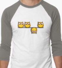 A whole new perspective for the owl Men's Baseball ¾ T-Shirt