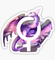 Demigirl Pride Dragon Sticker