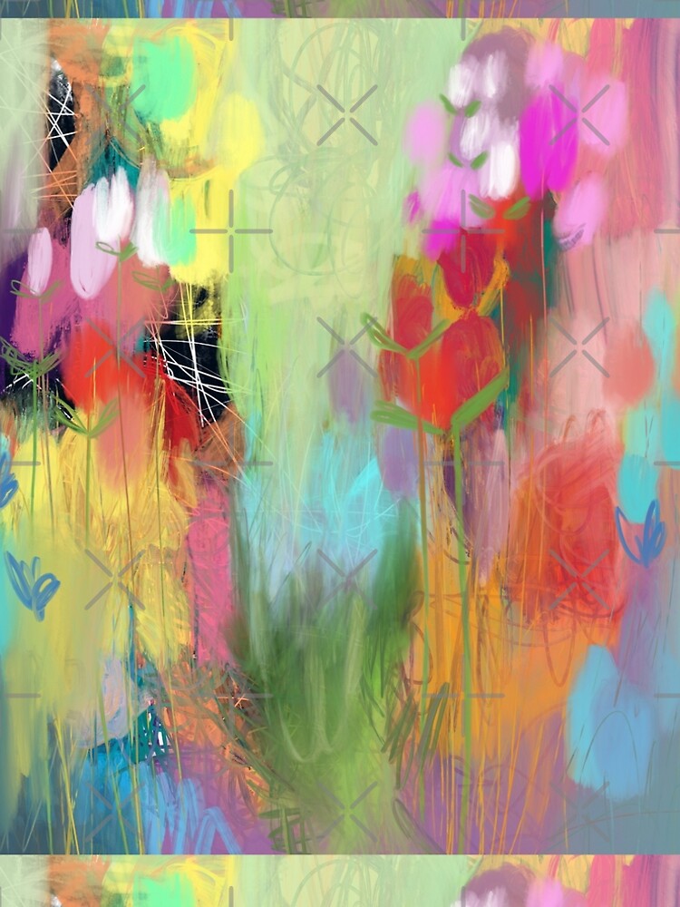 Red Flower Candy Meadow by Hyssopartz