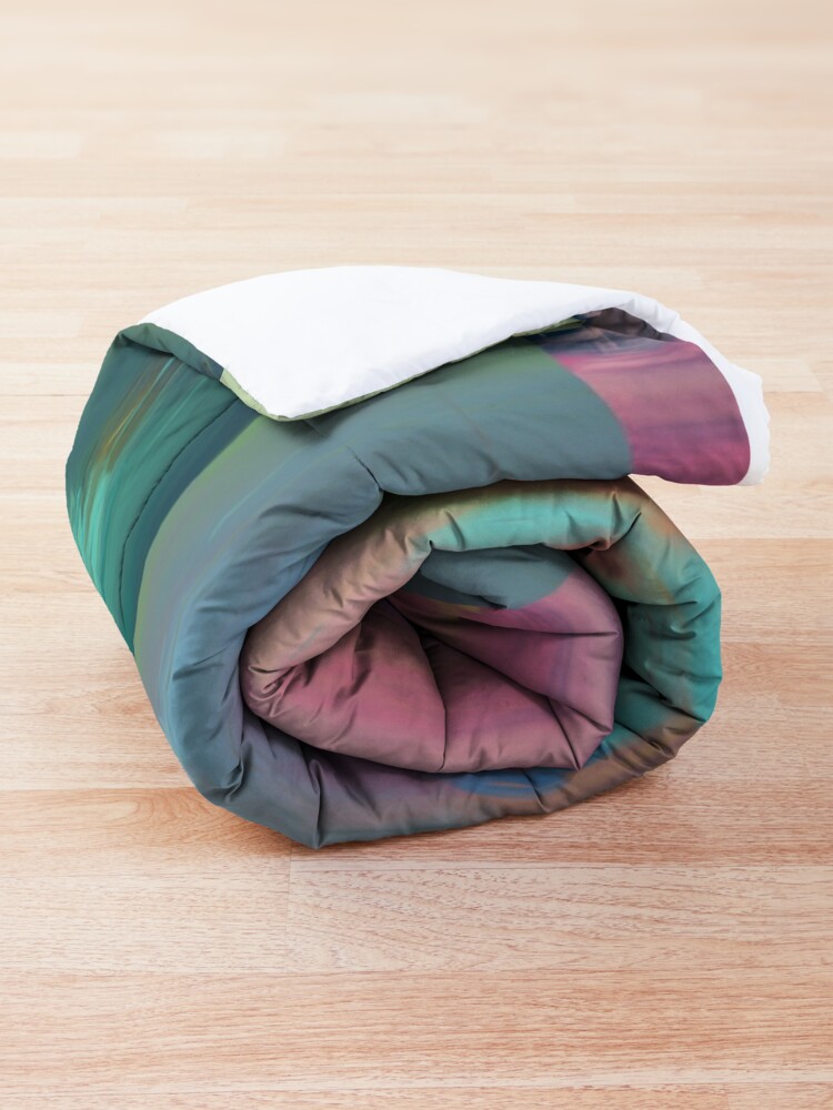 Alternate view of Red Flower Candy Meadow Comforter