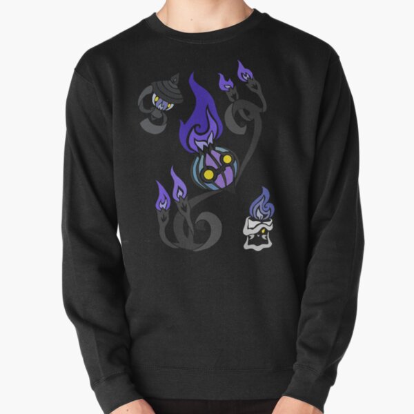 Flames of the Forgotten - Chandelure, Lampent and Litwick Pullover Sweatshirt