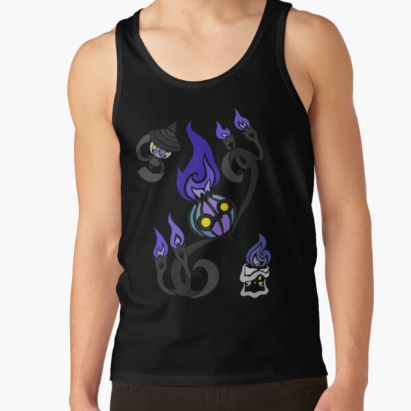 Flames of the Forgotten - Chandelure, Lampent and Litwick Tank Top
