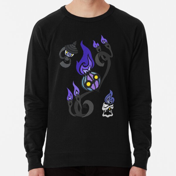 Flames of the Forgotten - Chandelure, Lampent and Litwick Lightweight Sweatshirt