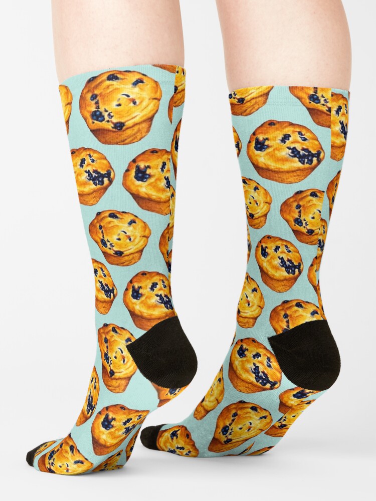 Alternate view of Blueberry Muffin Pattern Socks