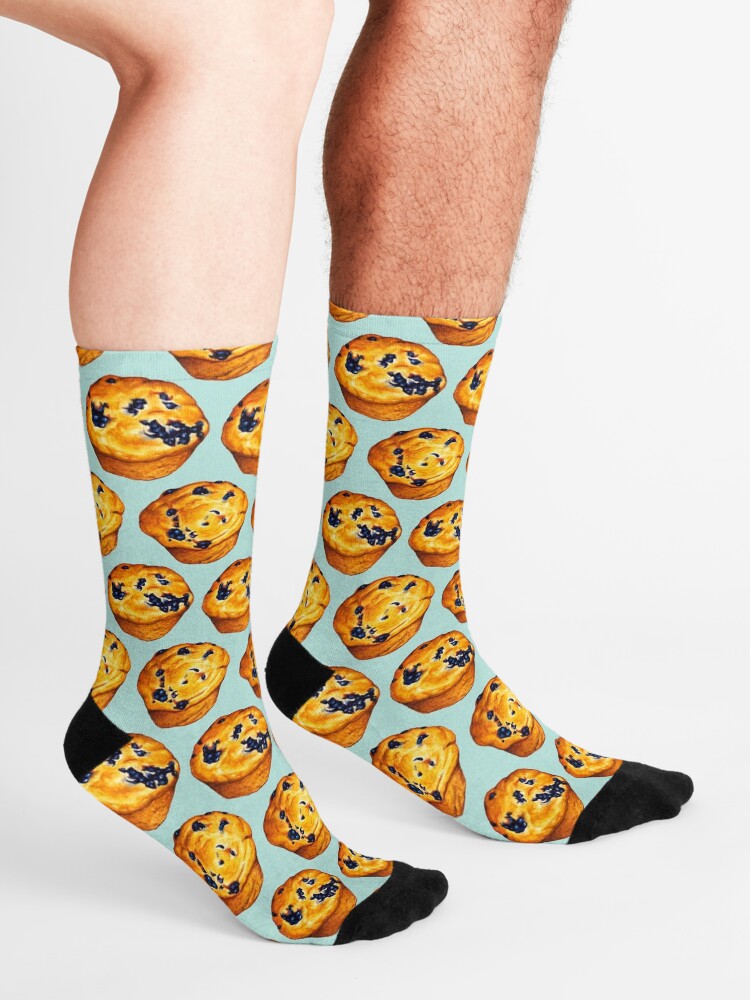 Alternate view of Blueberry Muffin Pattern Socks