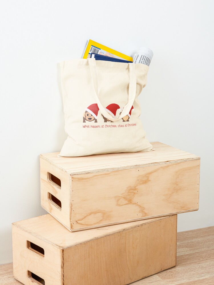 Alternate view of What happens at Christmas, stays at Christmas! Tote Bag