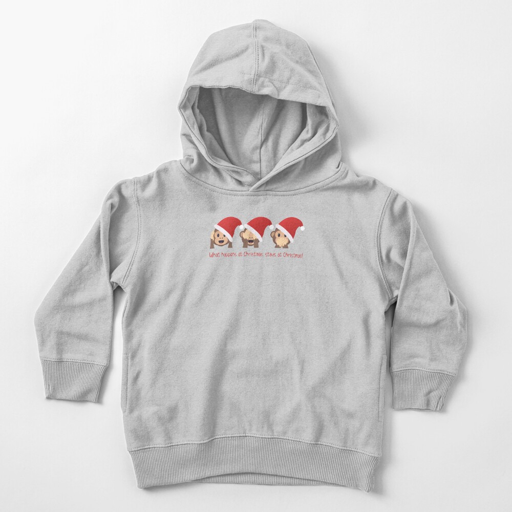 What happens at Christmas, stays at Christmas! Toddler Pullover Hoodie