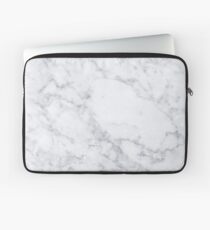 White Marble Laptop Sleeve