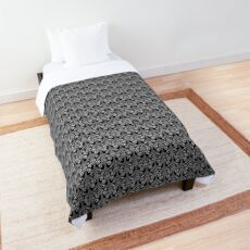 art nouveau print - in greys Comforter