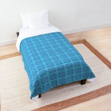 Aqua Moroccan inspired tile Comforter