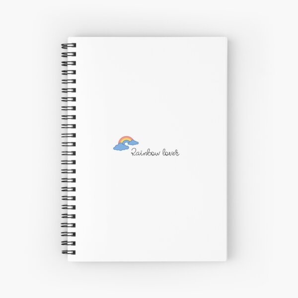Cute girl design rainbow lover Cahier à spirale