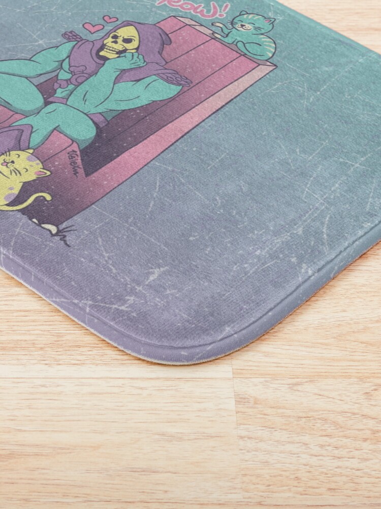 Alternate view of Skelemeow! Bath Mat