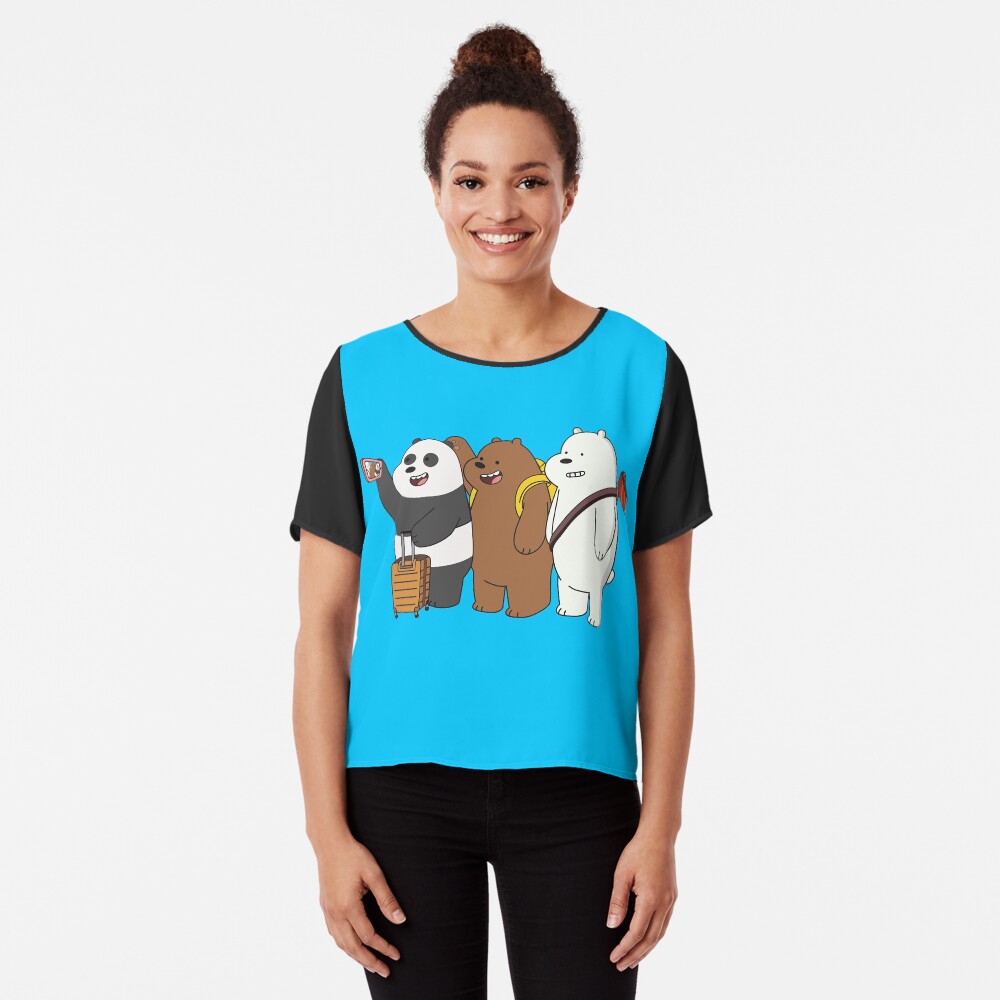 We Bare Bears Chiffon Top