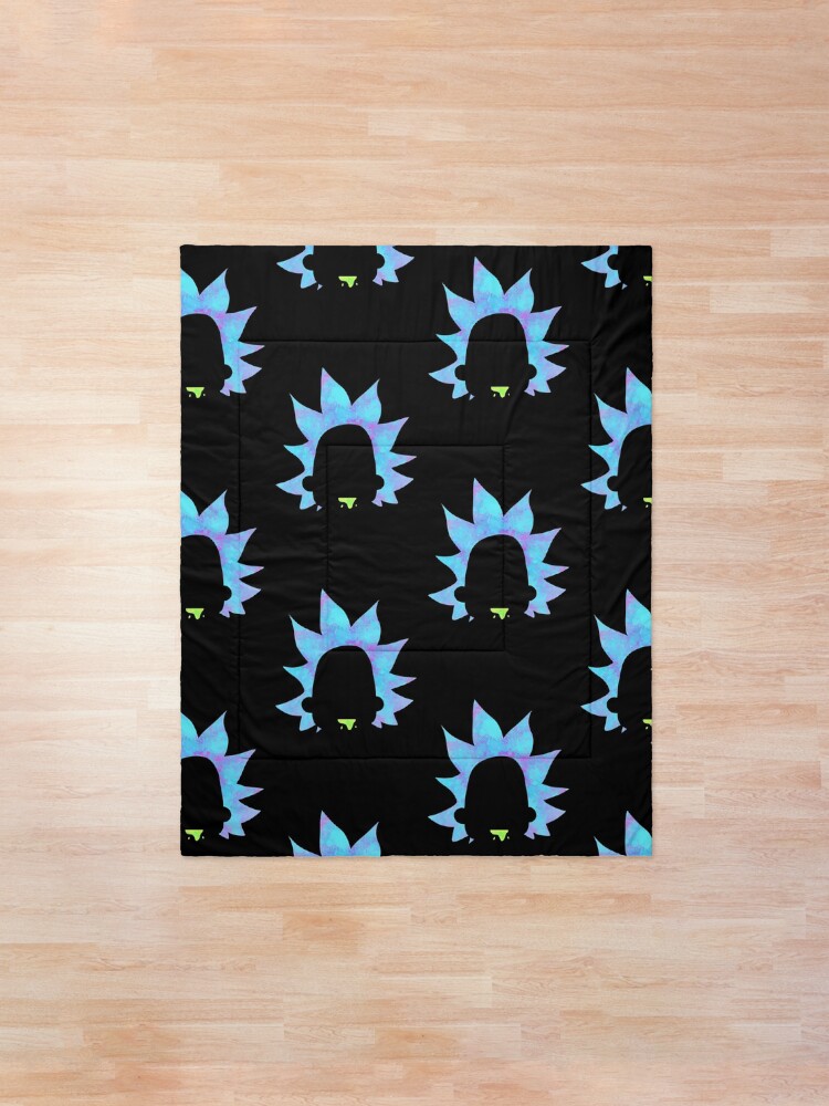 Alternate view of Rick Sanchez silhouette Comforter
