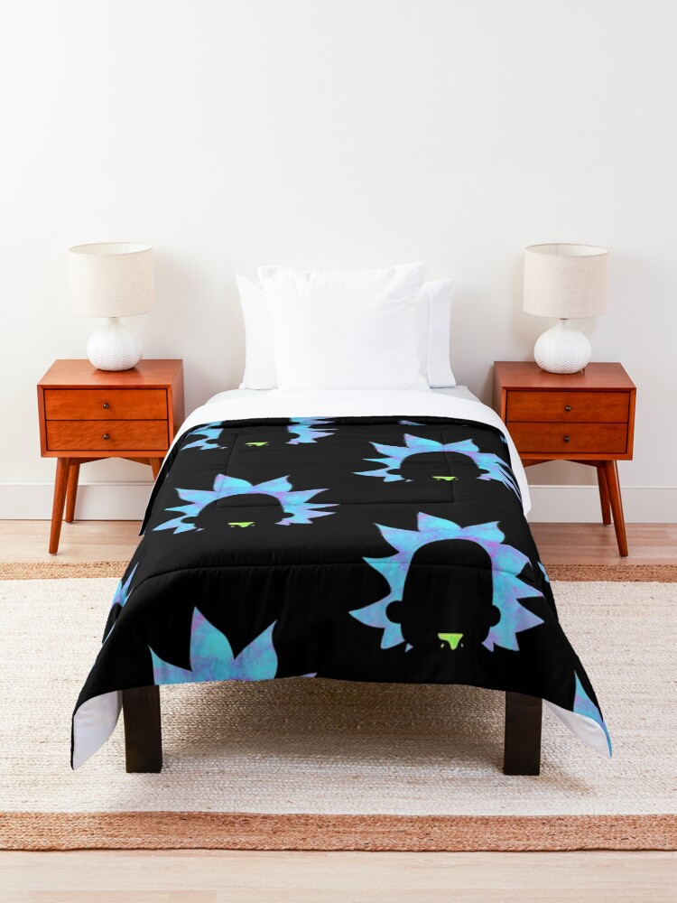 Alternate view of Rick Sanchez silhouette Comforter