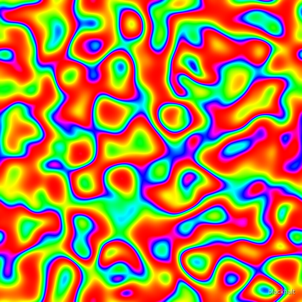"Rainbow Chaos Abstraction II" by blackhalt Redbubble