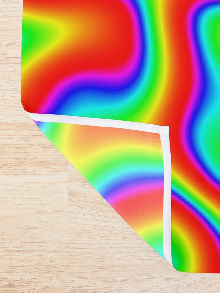 Alternate view of Rainbow Chaos Abstraction II Shower Curtain