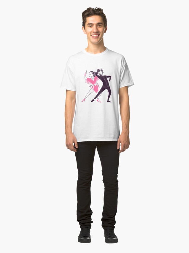 Vista alternativa de Camiseta clásica Bailarines de mambo en un show
