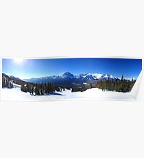 Lake Louise Mid Mountain Panorama Poster