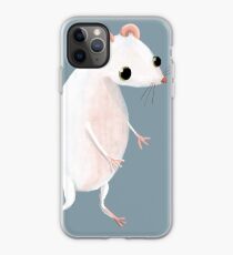 Cute little white mouse iPhone Case