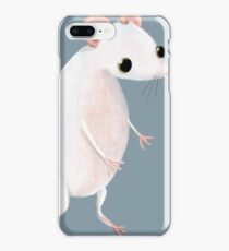 Cute little white mouse iPhone Case
