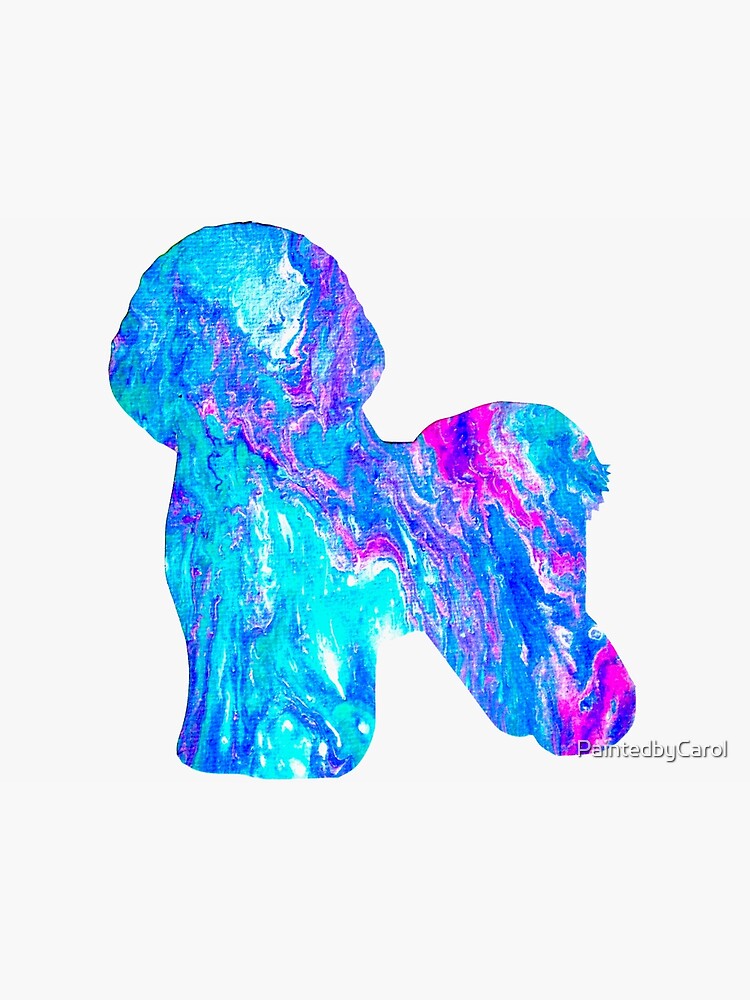 Download "Bichon Frise Silhouette" Art Print by PaintedbyCarol | Redbubble