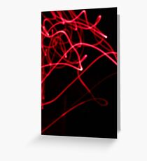 red light trail Greeting Card