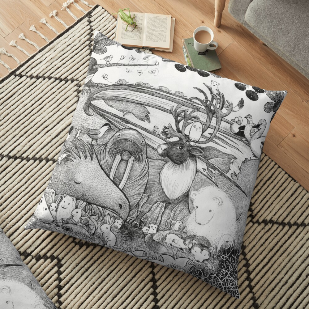 Arctic Circle Floor Pillow