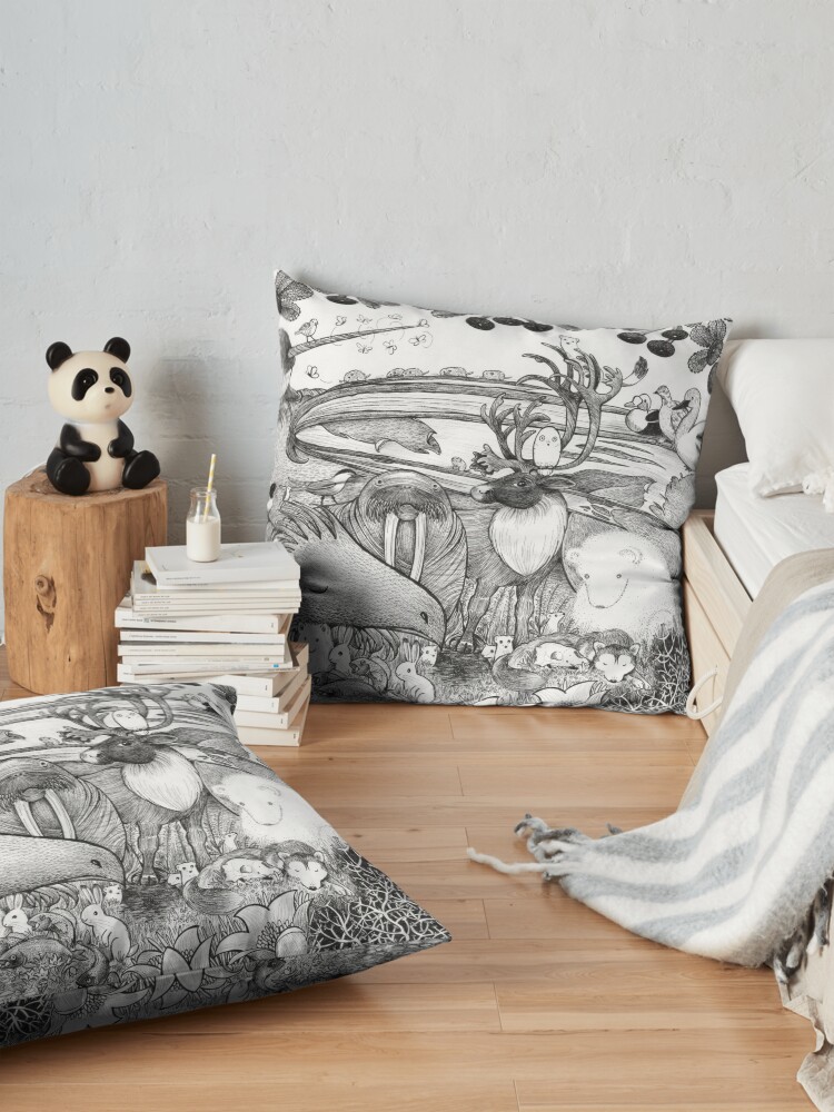 Alternate view of Arctic Circle Floor Pillow