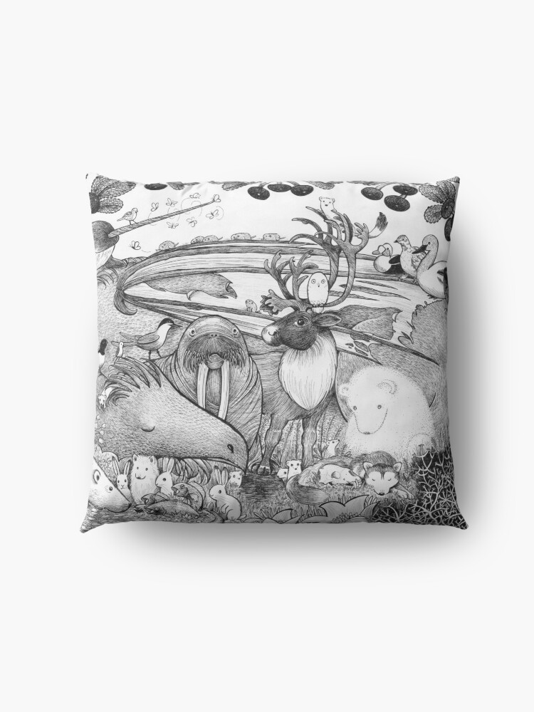 Alternate view of Arctic Circle Floor Pillow