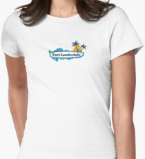 Fort Lauderdale. Women's Fitted T-Shirt
