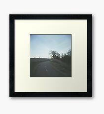 walking up the trail. Framed Print