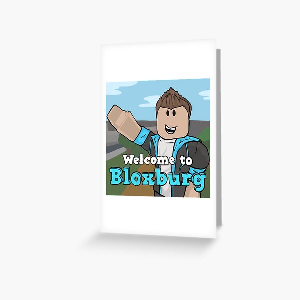Bloxburg Greeting Cards Redbubble - username just got tons of robux karinaomg roblox flee the