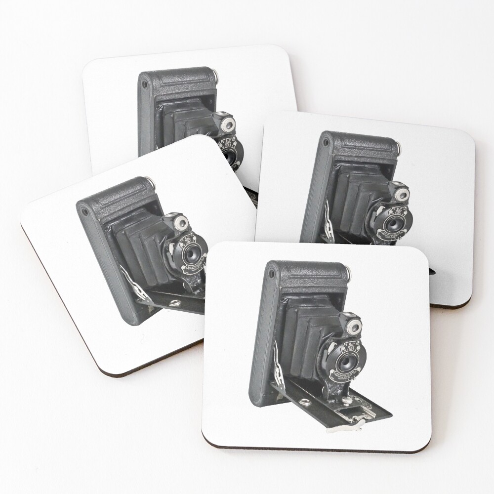 Kodak Hawkeye Vintage Camera Coasters (Set of 4)