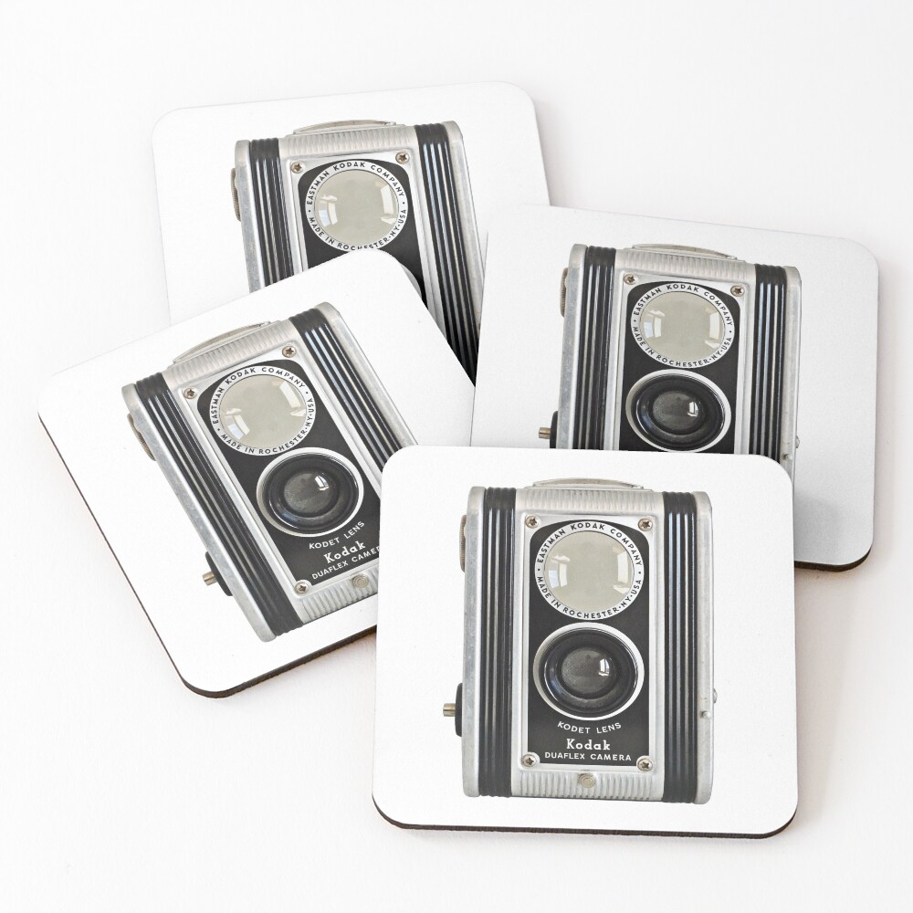 Kodak Duaflex Vintage Camera Coasters (Set of 4)